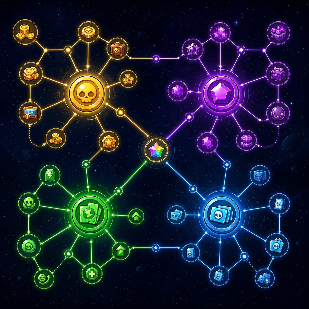 the full brawl stars currency ecosystem that drives account progression