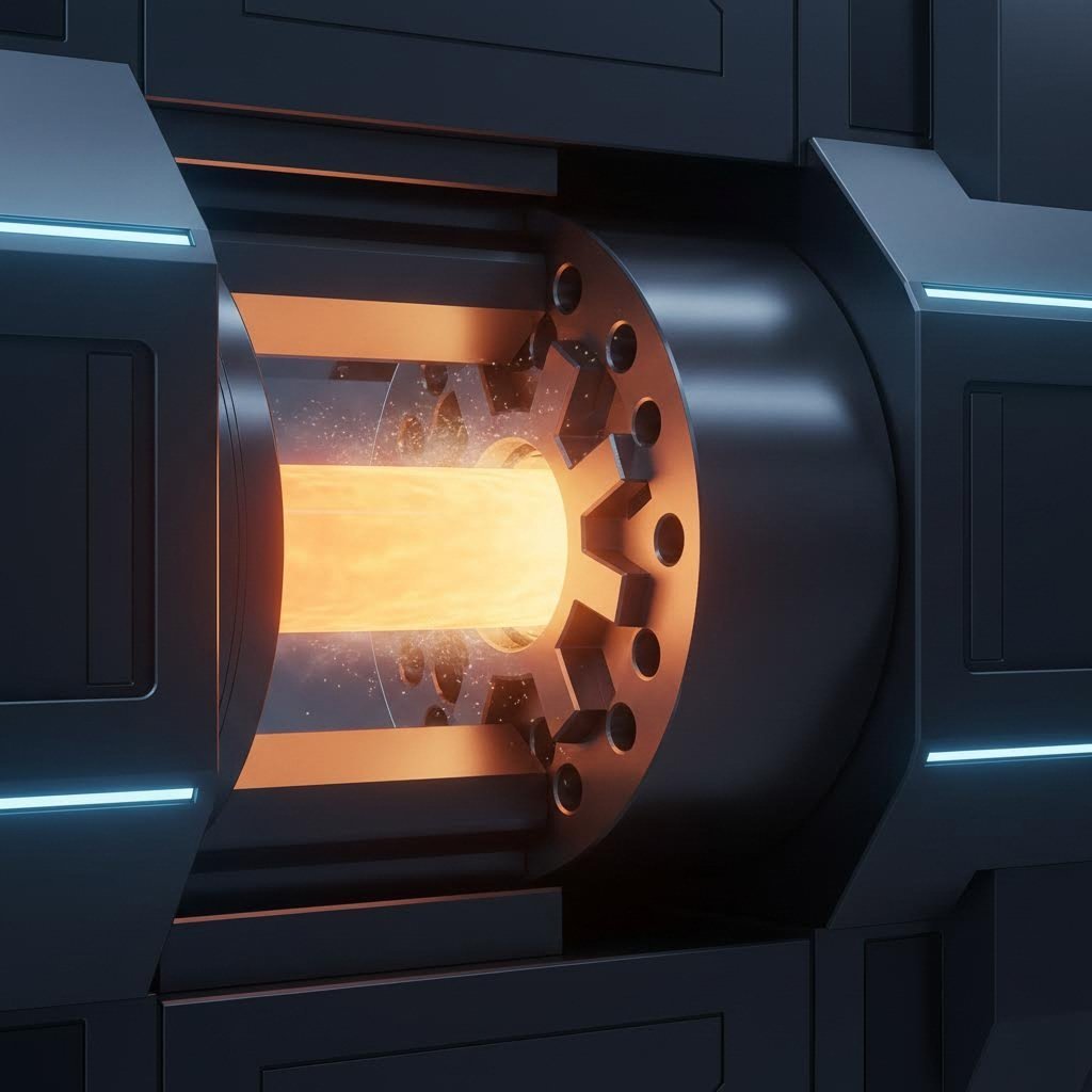 aluminum extrusion process forming heat sink profile through precision die