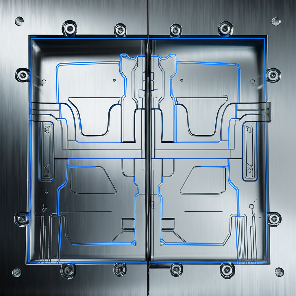 abstract concept of a precision engineered mold highlighting the quality advantages of in house manufacturing