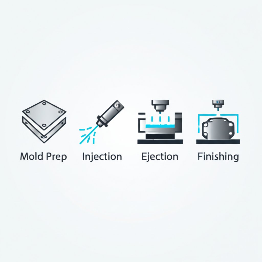 diagram of the high pressure die casting manufacturing cycle