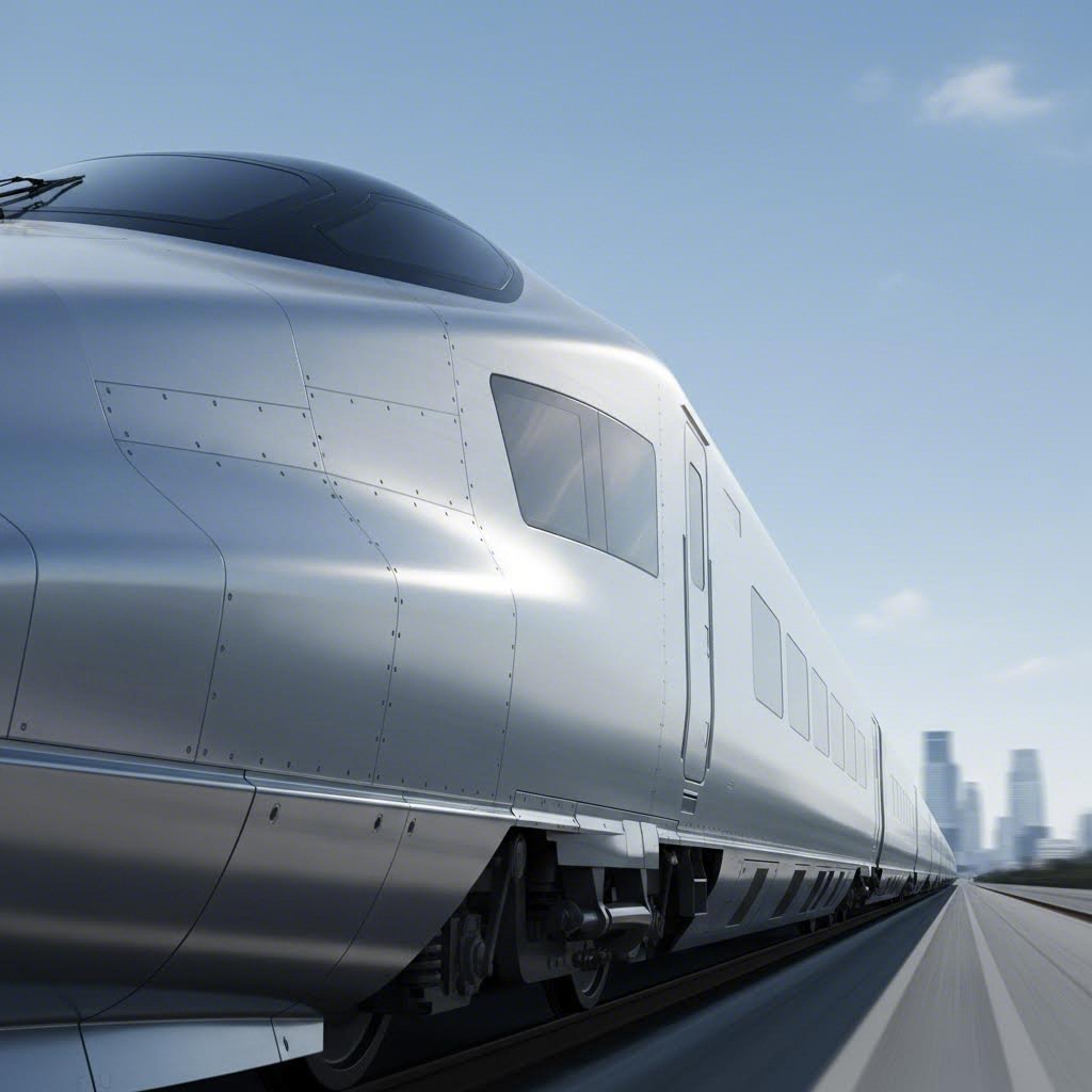 large aluminum extrusions form lightweight structural components in modern rail transportation