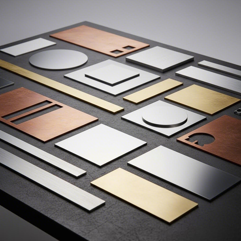 various metal materials commonly processed through laser cutting services