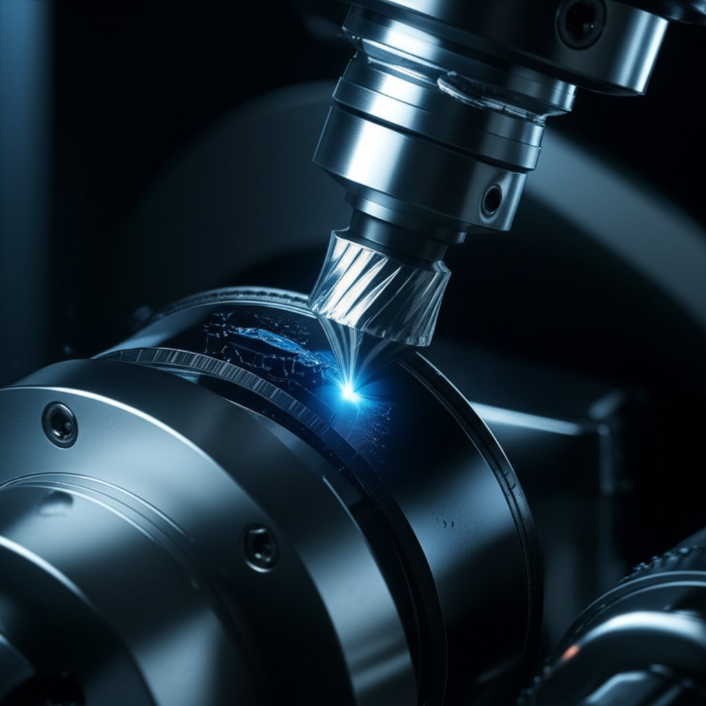 precision cnc machining of a black titanium ring for flawless finishing