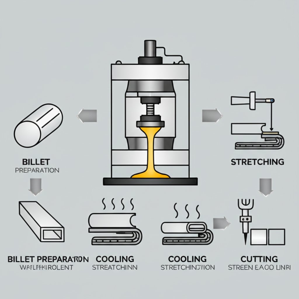 step by step overview of the aluminum extrusion process