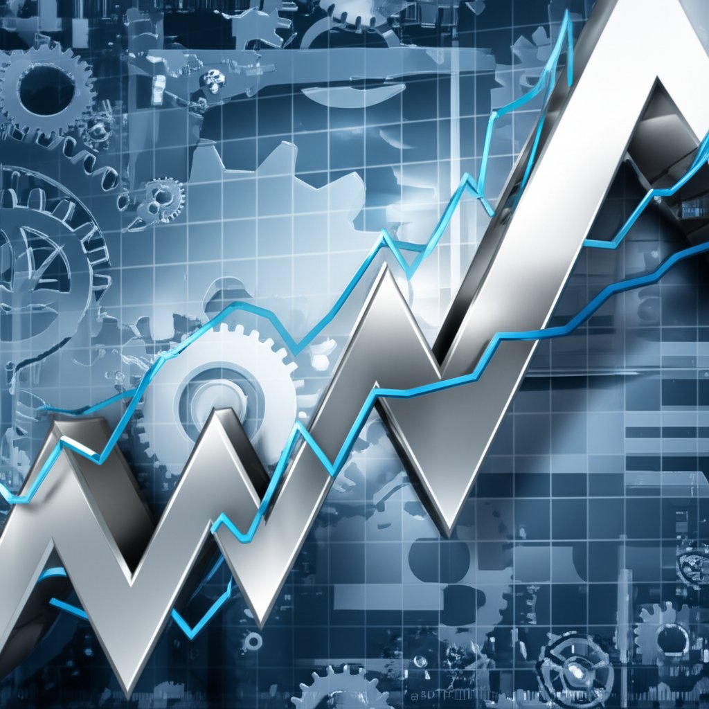 an abstract representation of volatile aluminum price fluctuations