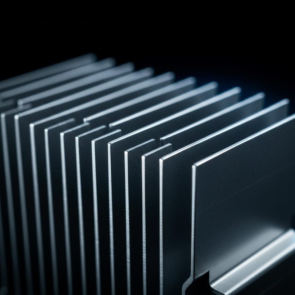extruded aluminum heat sink featuring precision fin design for optimal thermal dissipation in electronics