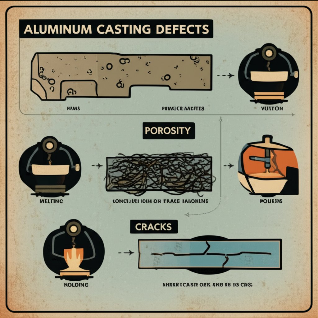common aluminum casting defects linked to melting and process control issues