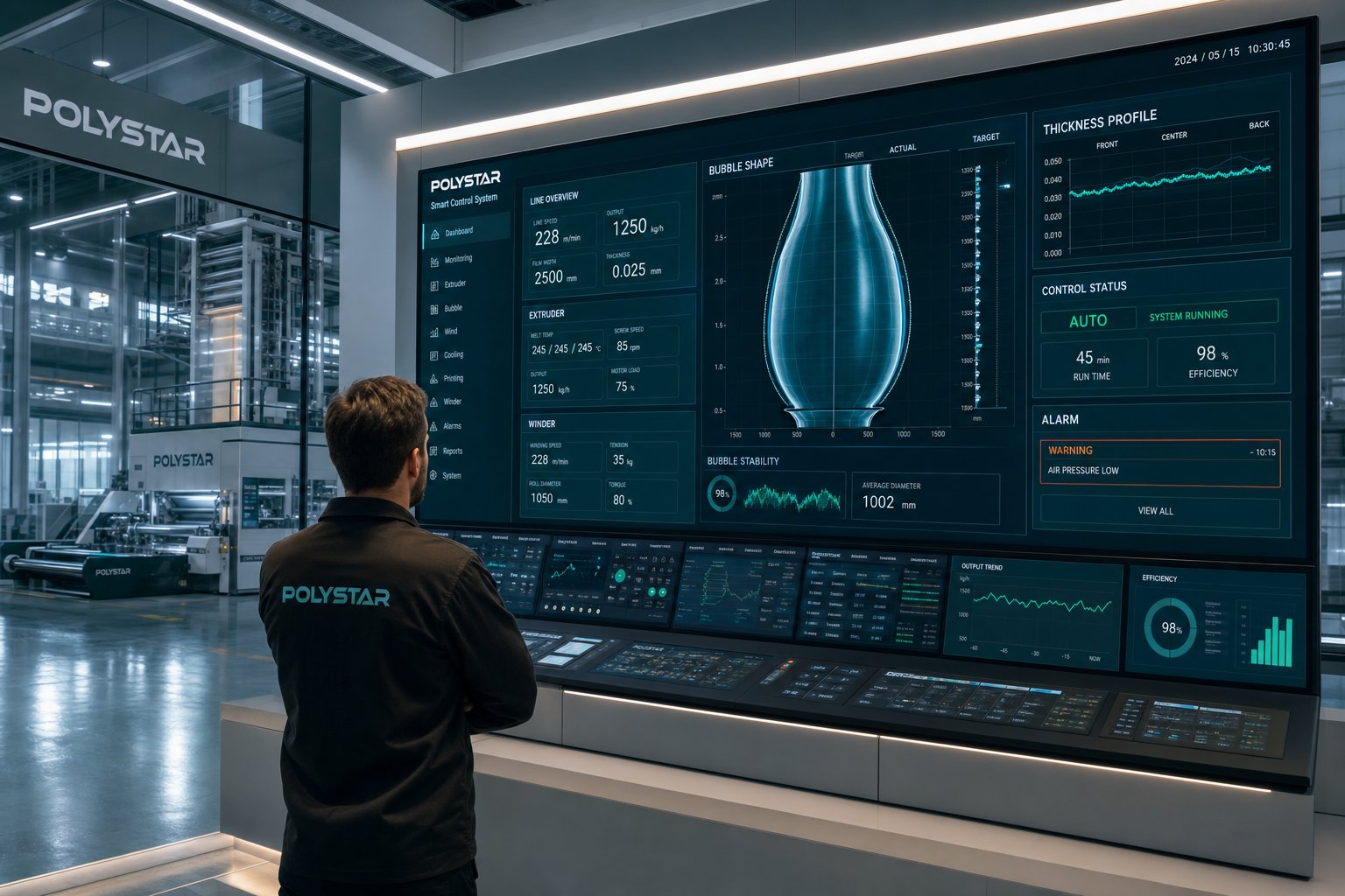ai driven automation and real time monitoring are transforming modern blown film production lines