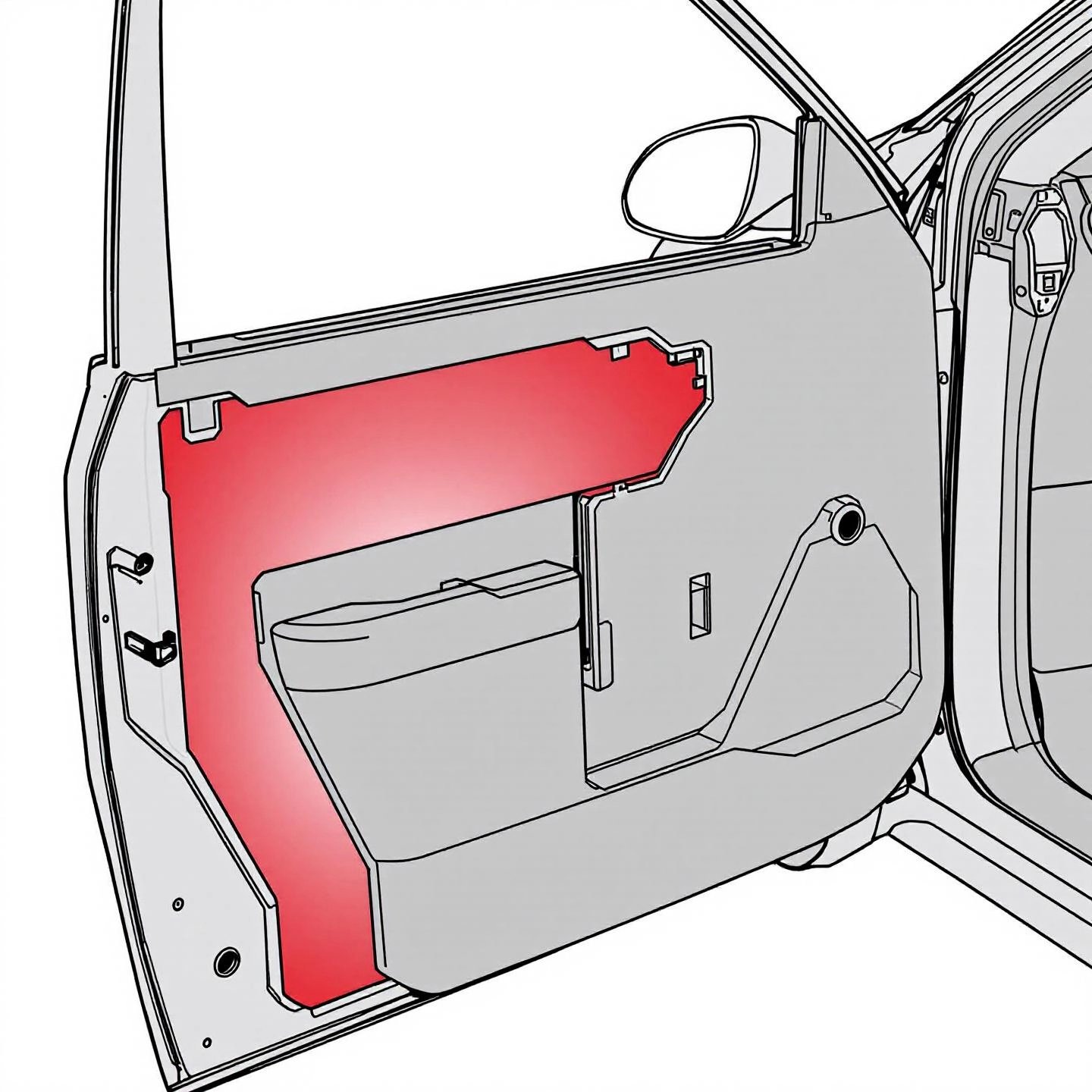 side impact beam inside a car door provides crucial protection during side collisions