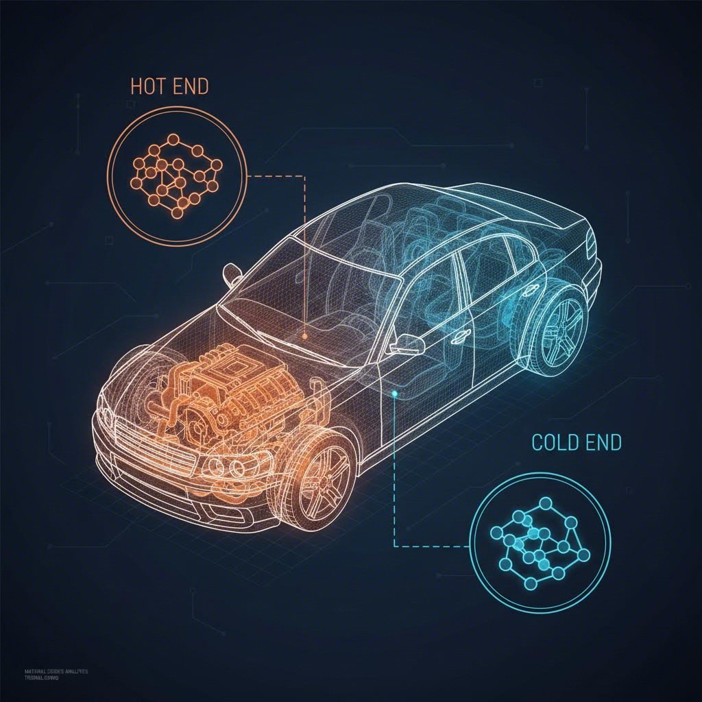Austenitic vs Ferritic stainless steel automotive applications diagram
