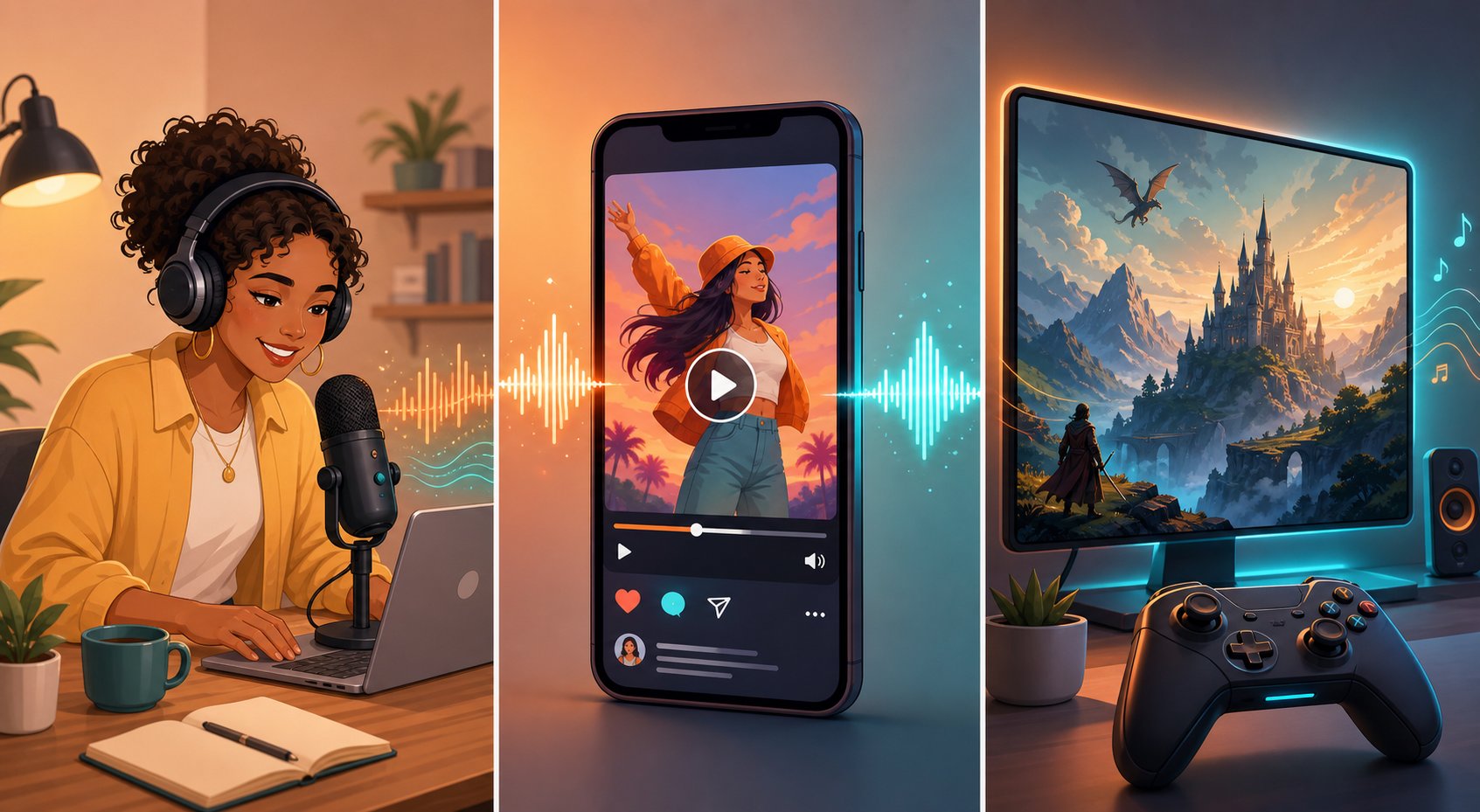 ai generated music serves content creators businesses and game developers with fast royalty free audio production