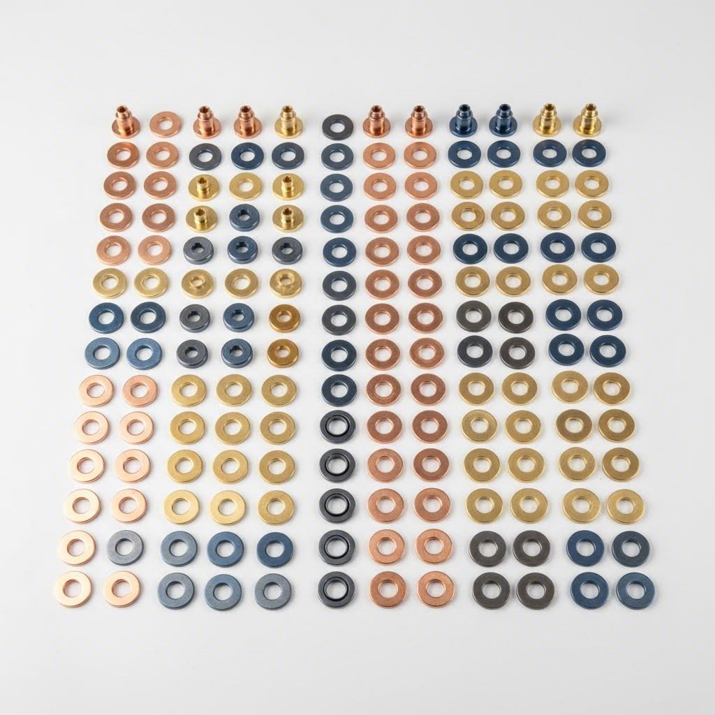 precision components produced by compound dies for automotive and electronics industries