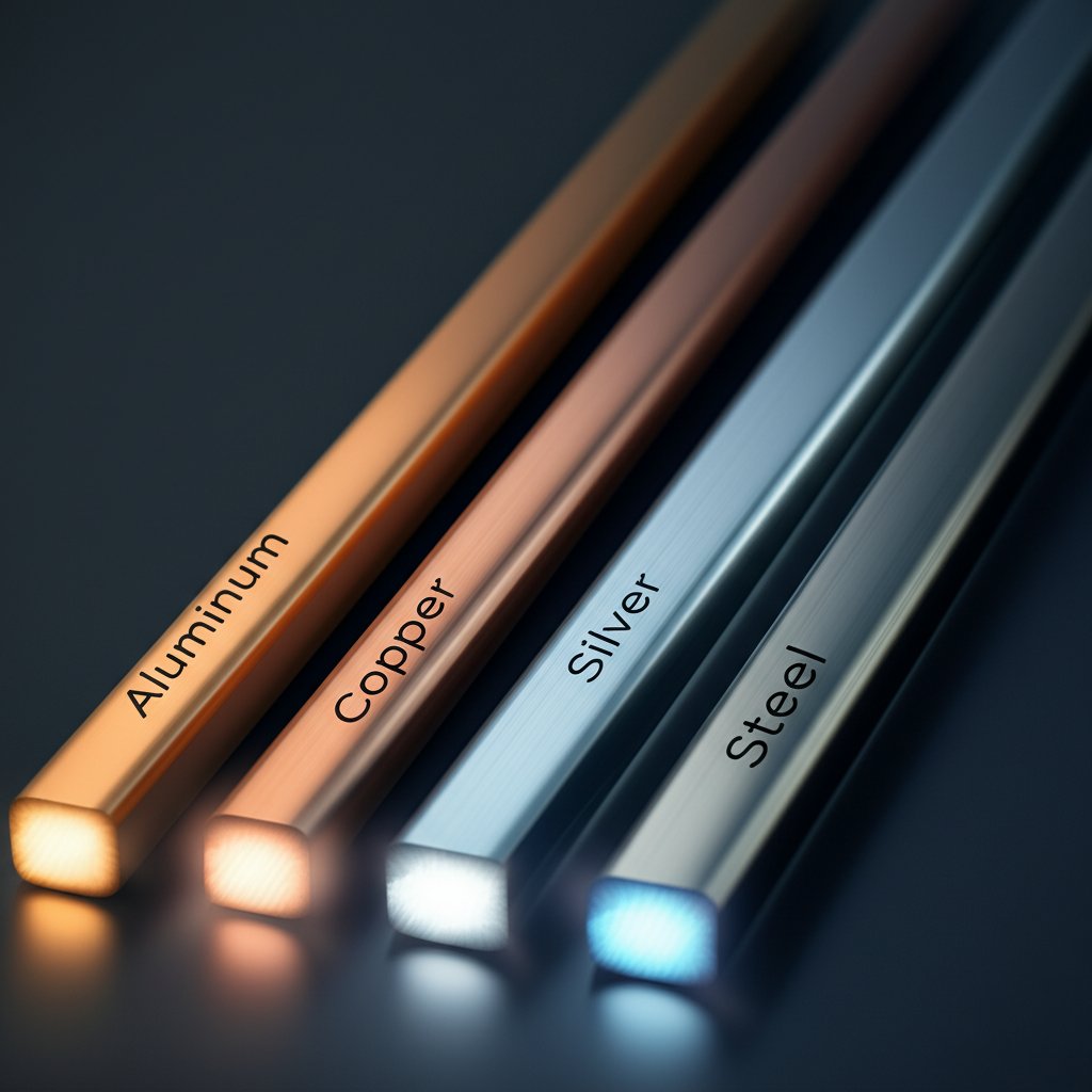 comparison of common metals used as electrical conductors