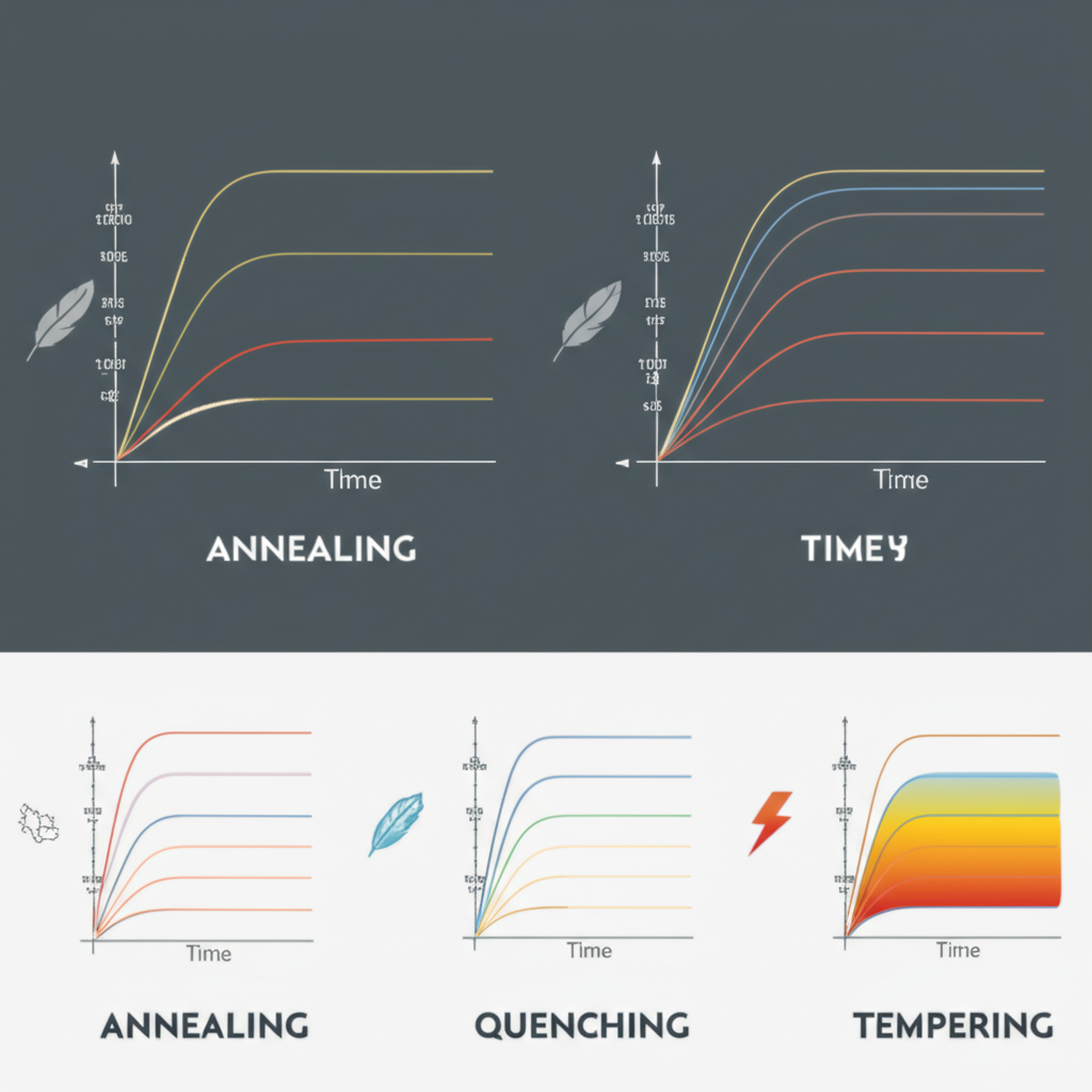 diagram of the core heat treatment processes for forged steel