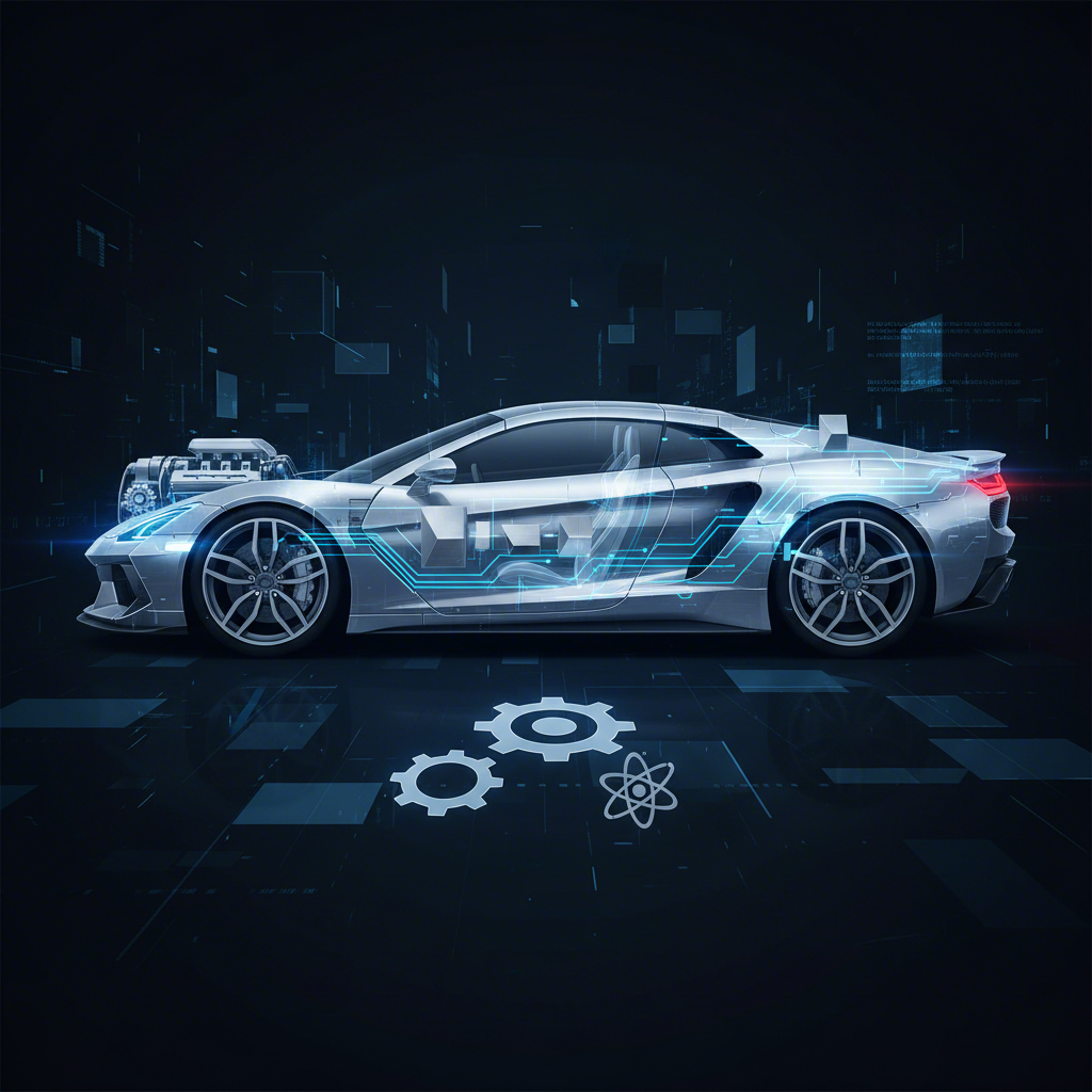 conceptual overview of zinc die casting applications in a modern vehicle