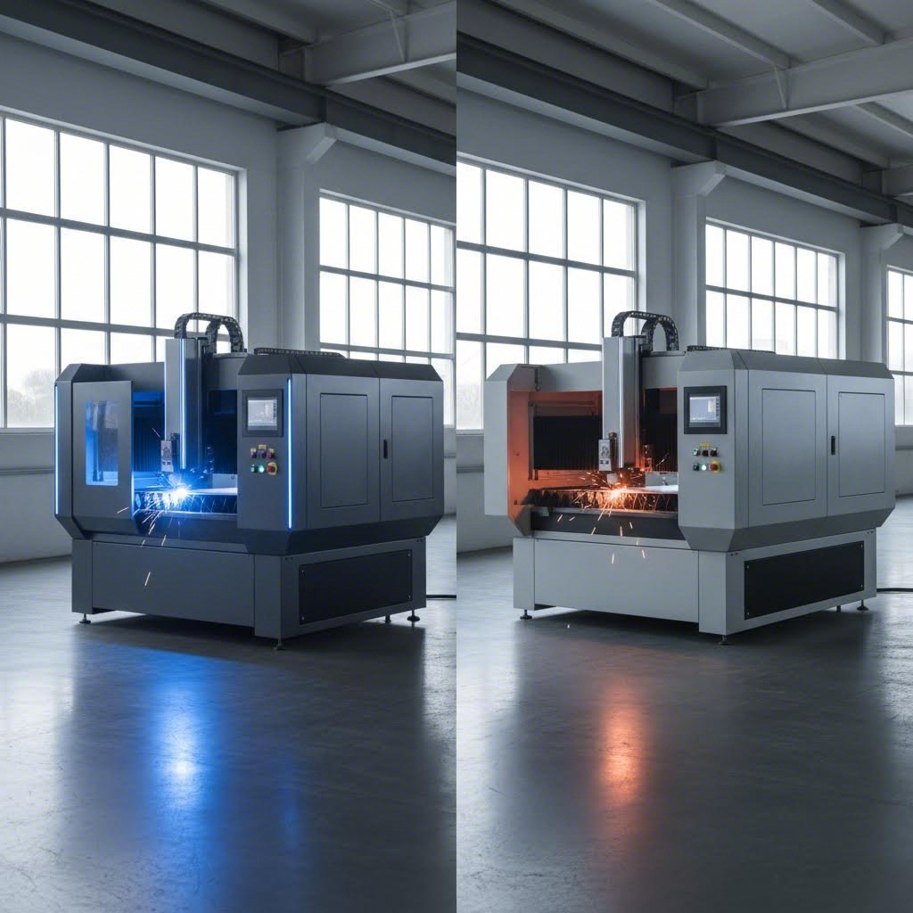 fiber laser and co2 laser cutting systems compared side by side in manufacturing environment