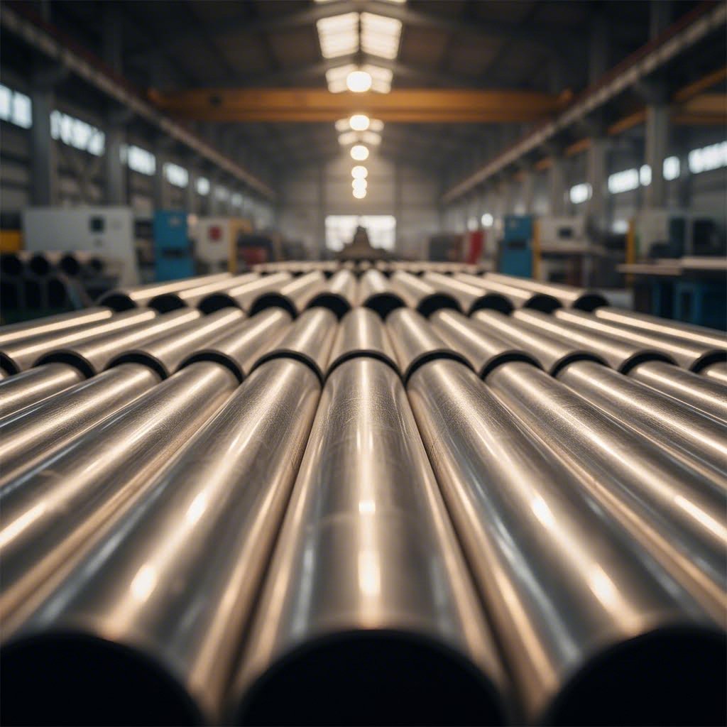 round aluminum extrusion profiles showcasing seamless tubular construction and precision manufacturing