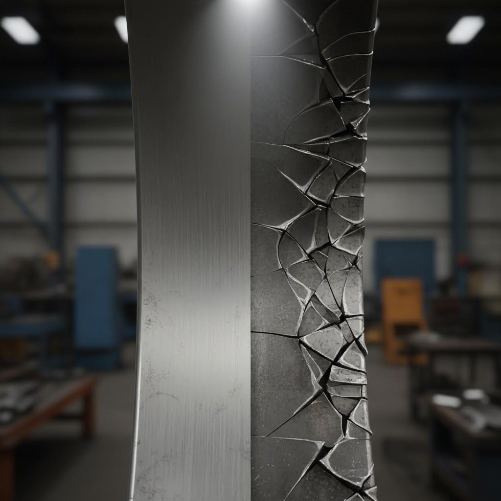 proper bend radius prevents cracking in sheet metal forming
