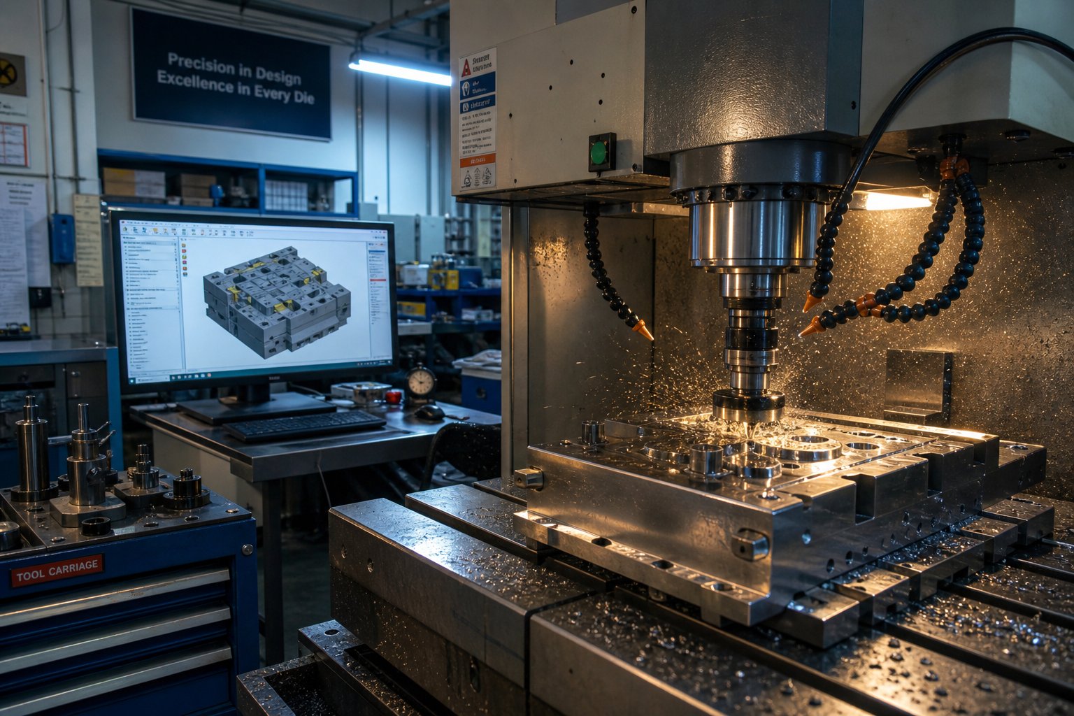 info-1-1 cnc machining transforms digital die designs into precision ground steel components ready for assembly and tryout
