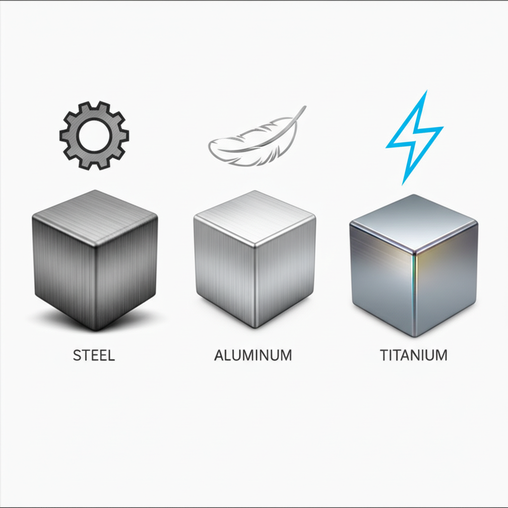 comparison of key materials used in forged connecting rods steel aluminum and titanium