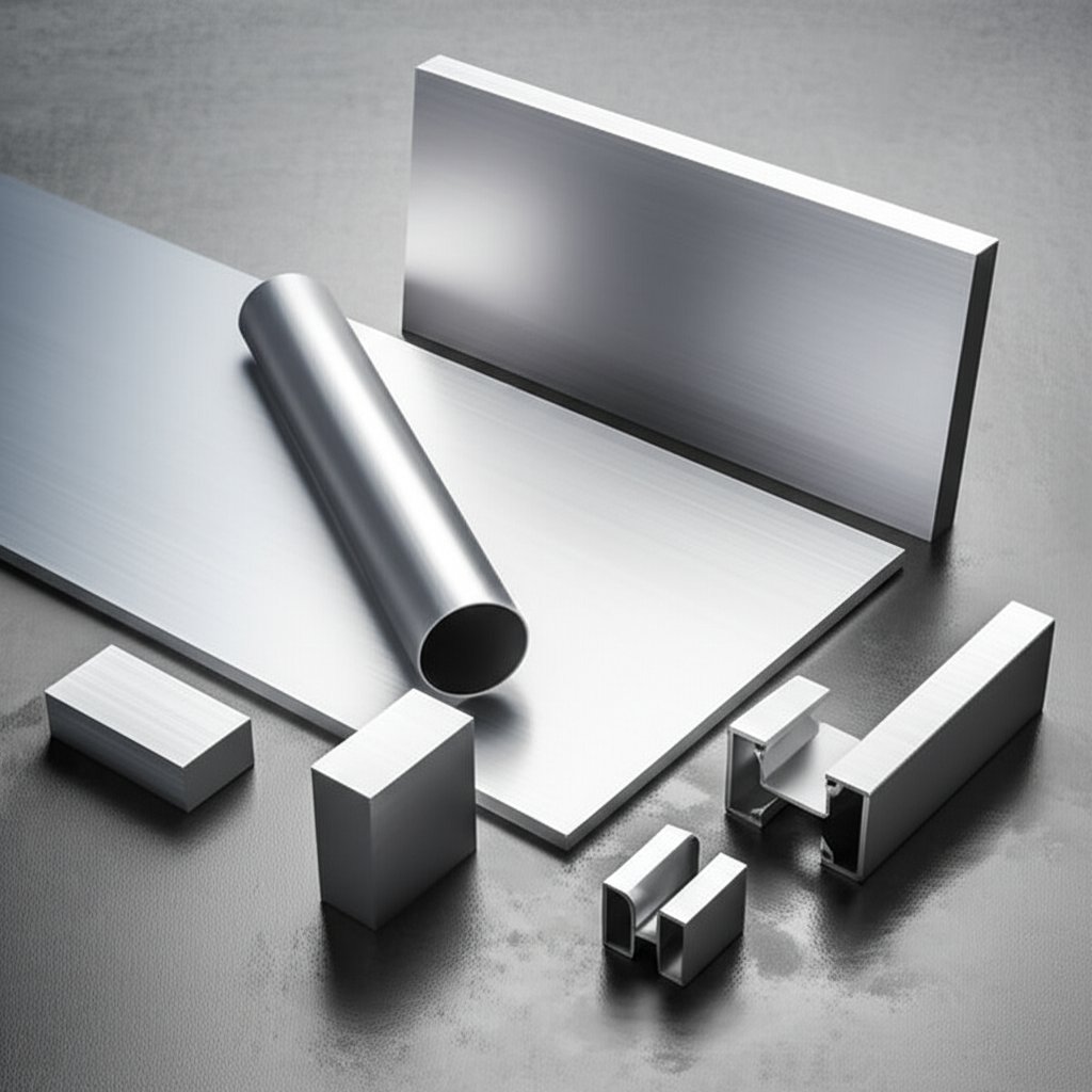 common stock forms of 7075 aluminum sheet plate bar tube and extrusion