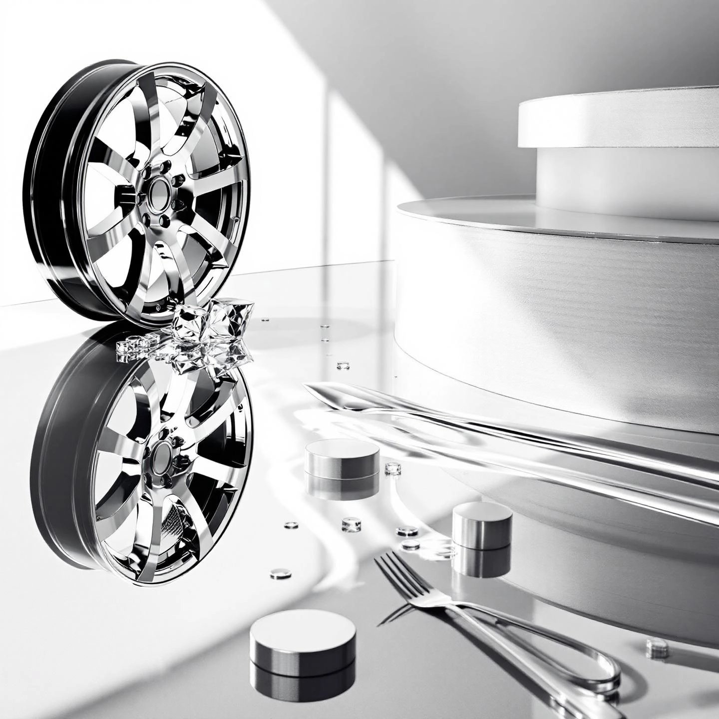 clean and gleaming aluminum surfaces from wheels to siding after expert care
