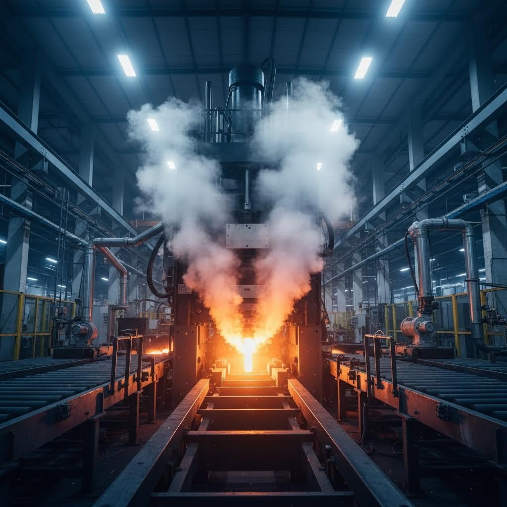 modern aluminum extrusion press facility showcasing advanced manufacturing capabilities