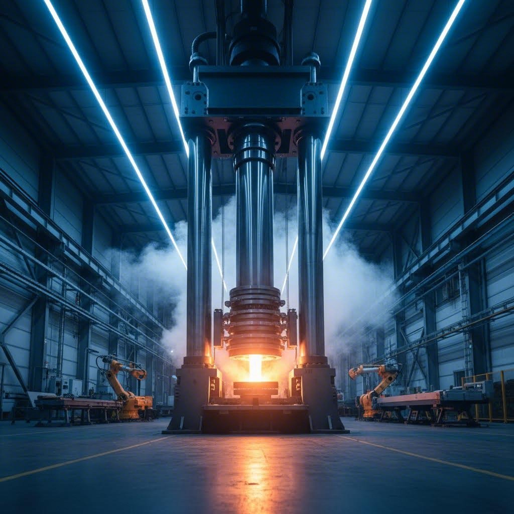 inside an aluminum extrusion factory where heated billets transform into precision profiles