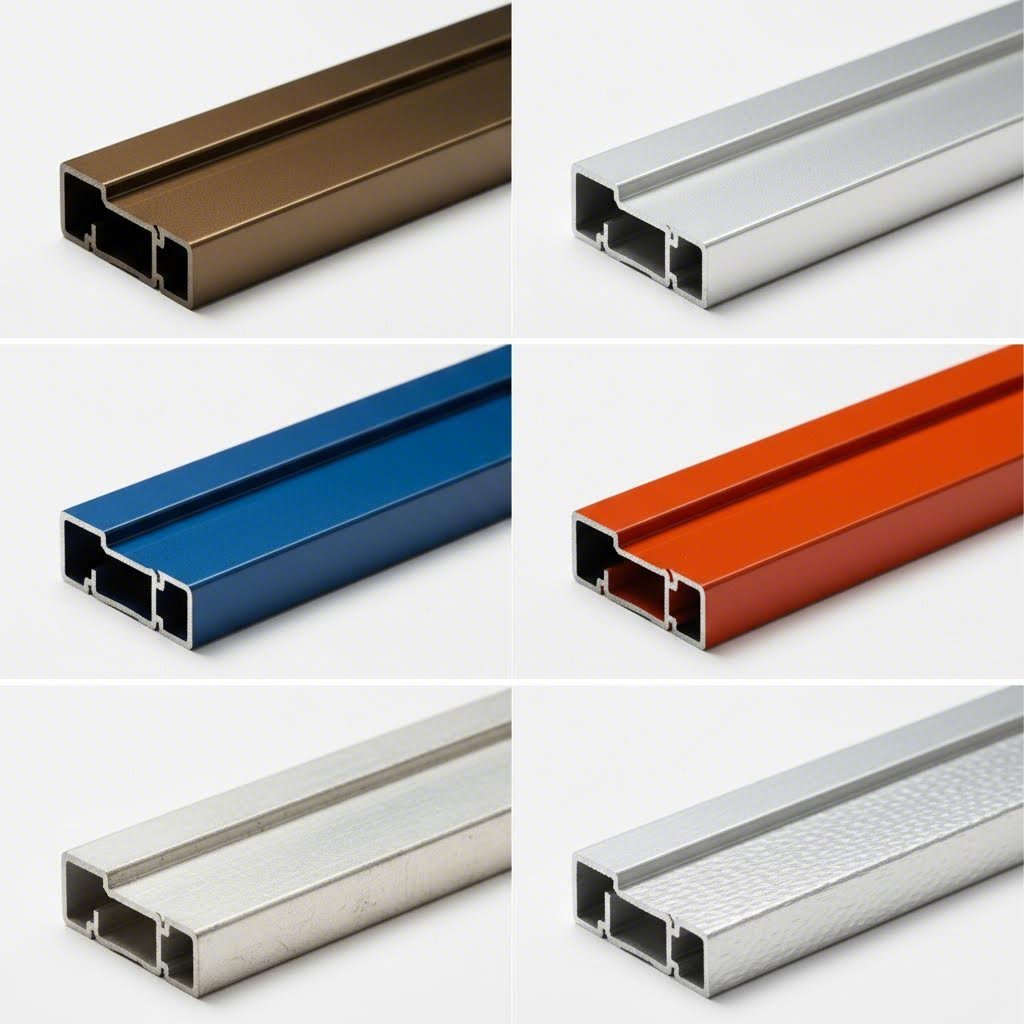 various surface treatments transform aluminum profiles for different applications