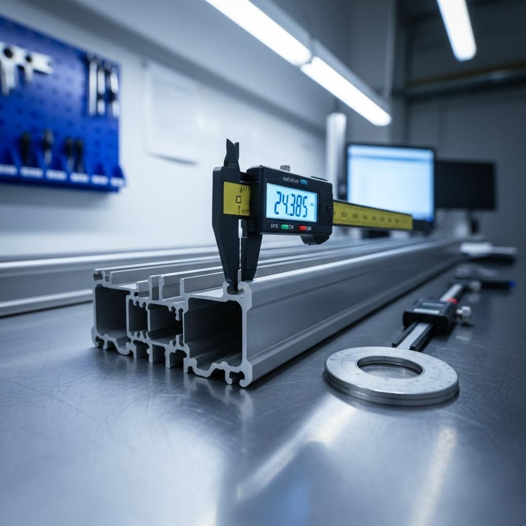 quality control inspection of aluminum extrusion dimensional tolerances