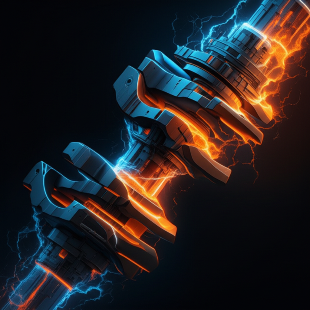 conceptual illustration of the precision automotive forging process