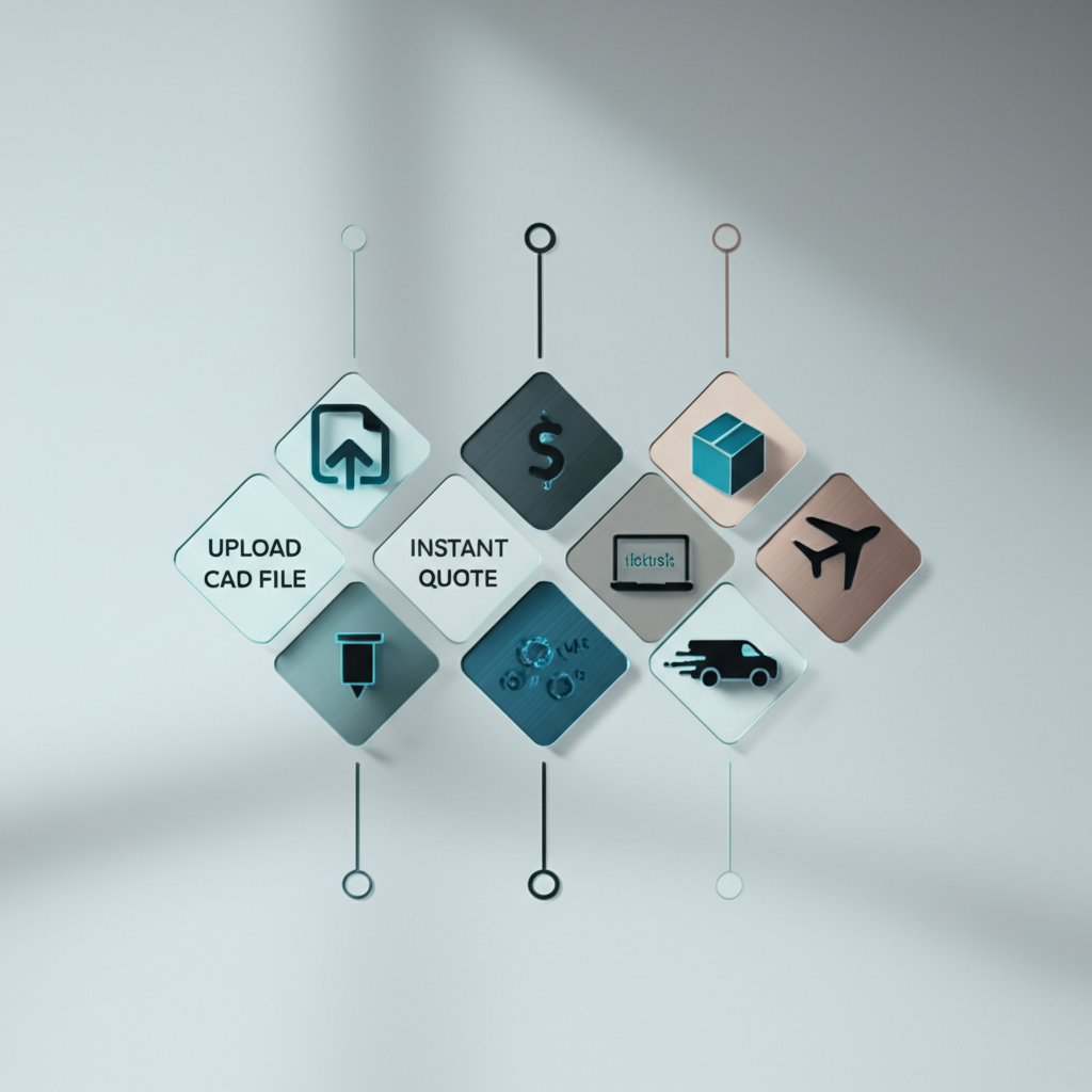 a step by step diagram of the on demand manufacturing workflow