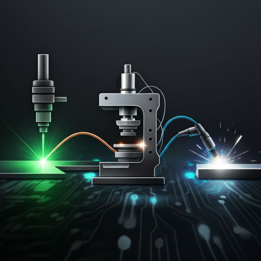 diagram showing the core stages of metal fabrication cutting bending and assembly