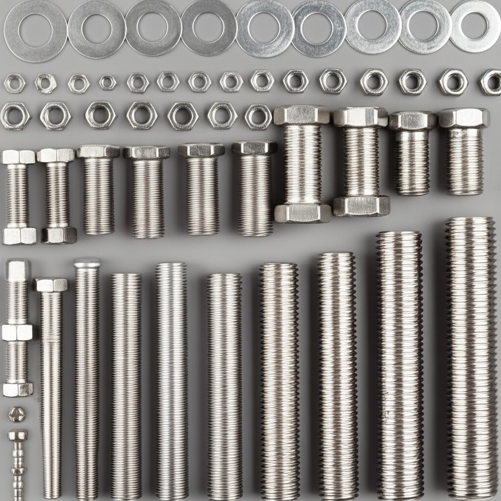 stainless steel hex bolts nuts and washers in standard sizes