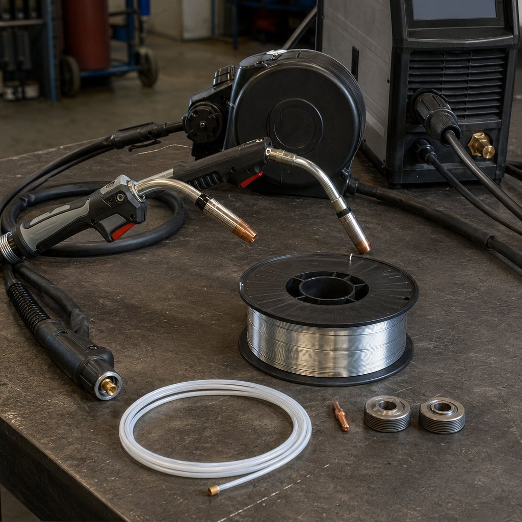 aluminum mig setup parts for smooth wire feeding