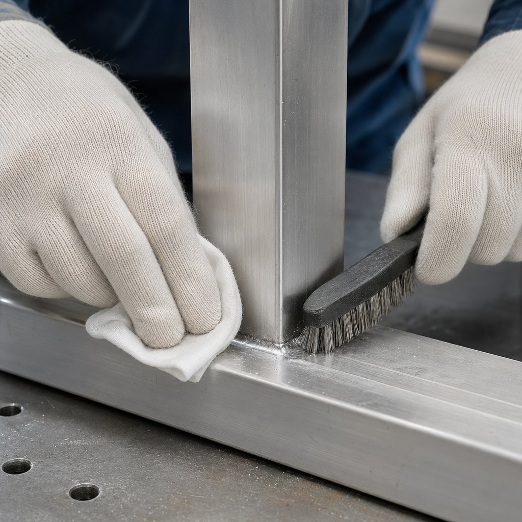dedicated cleaning tools for aluminum weld prep