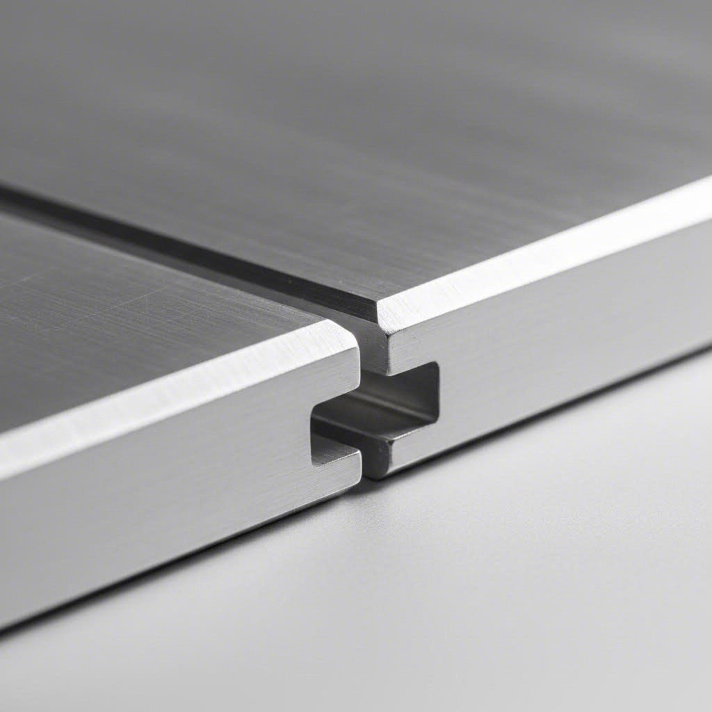tongue and groove interlocking mechanism creates secure watertight connections between aluminum planks