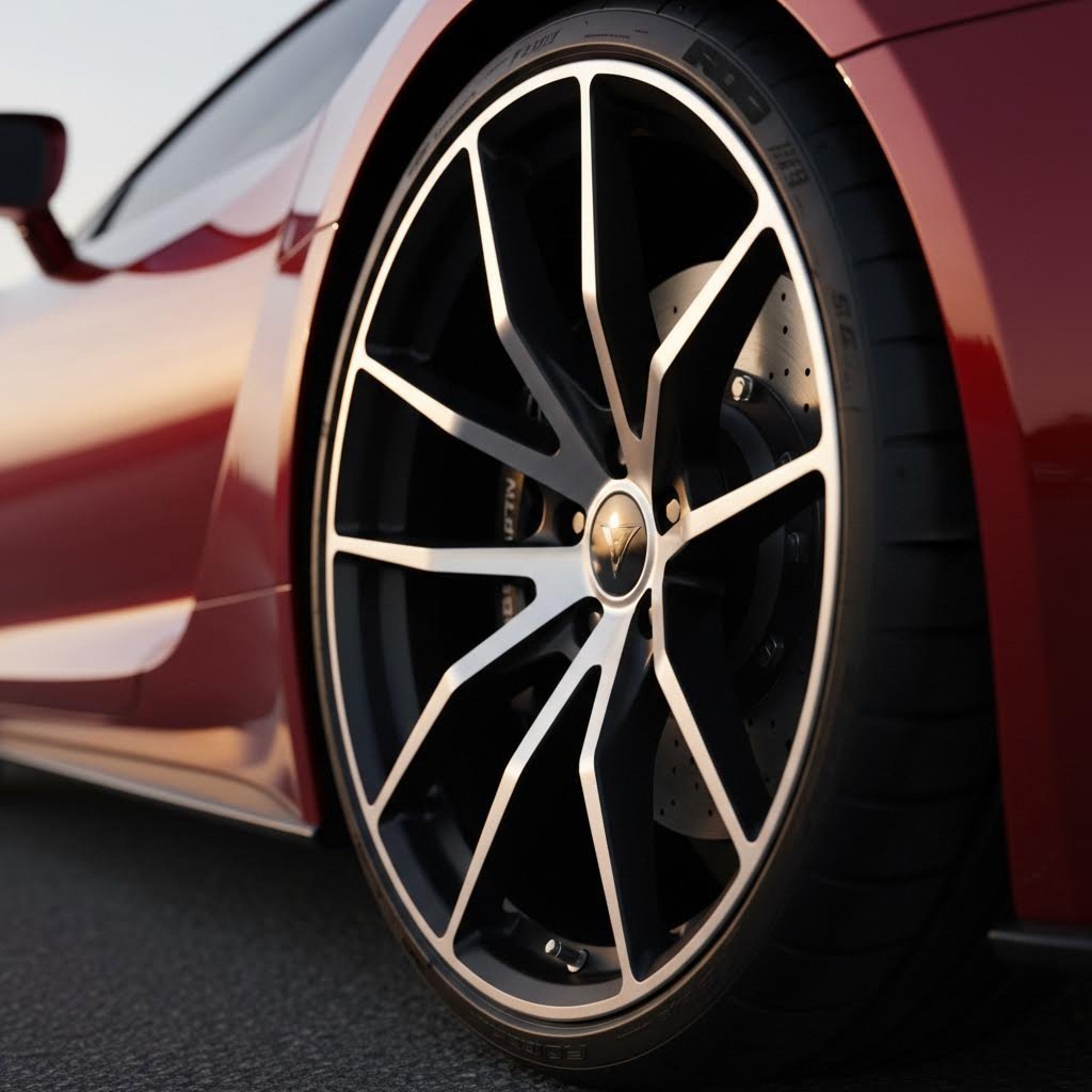 aggressive california designed forged wheel featuring modern aesthetics for exotic car builds