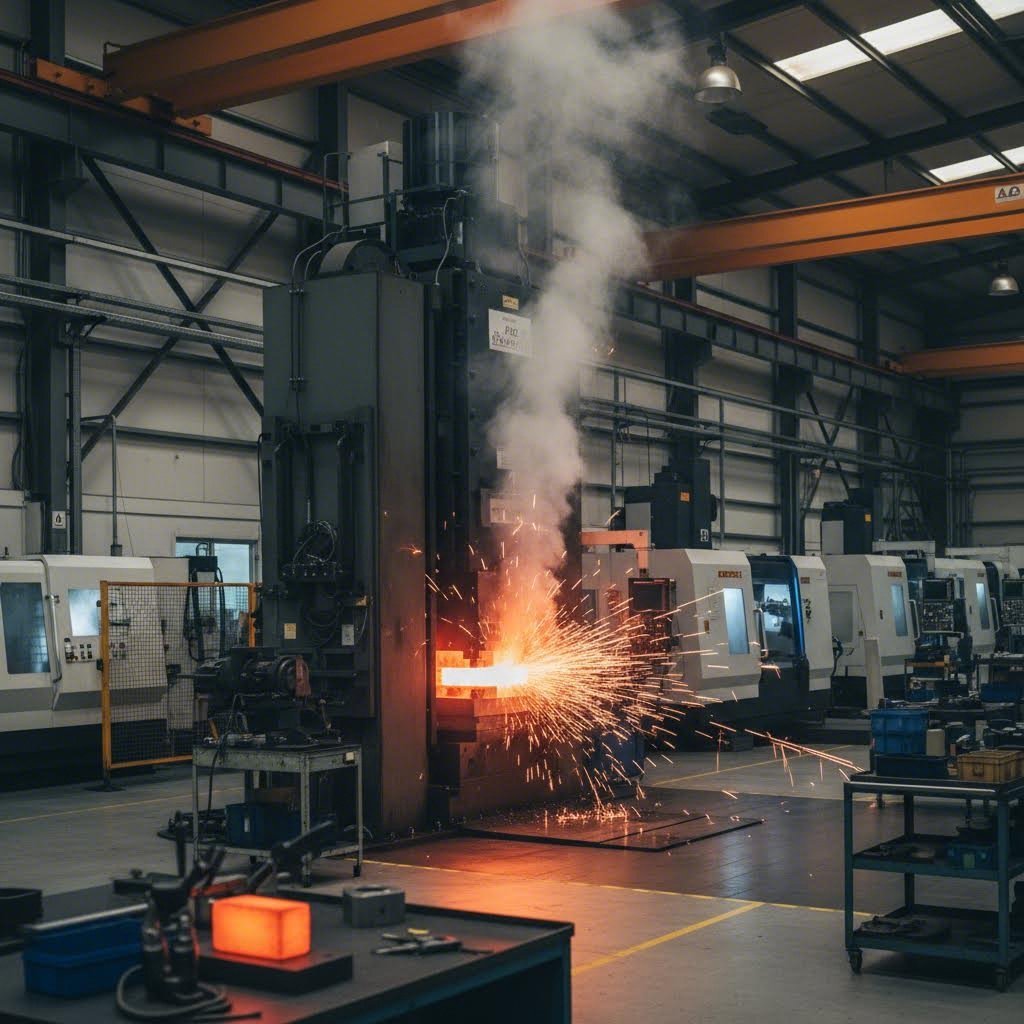 precision hot forging manufacturing process creating superior grain structure for maximum wheel strength