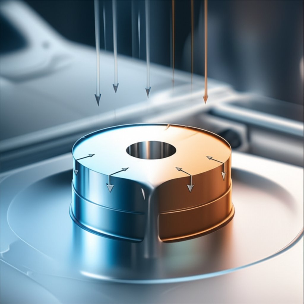 titanium component illustrating density changes with temperature