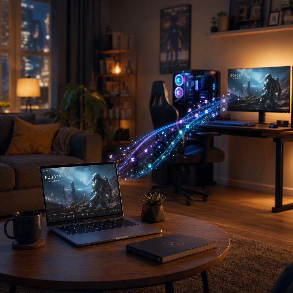 remote streaming lets your macbook act as a display while a gaming pc handles all the heavy rendering