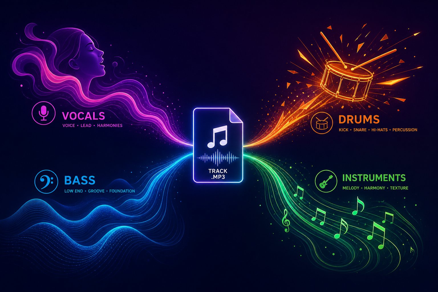 separating a track into individual stems reveals hidden ai artifacts that the full mix conceals from casual listening