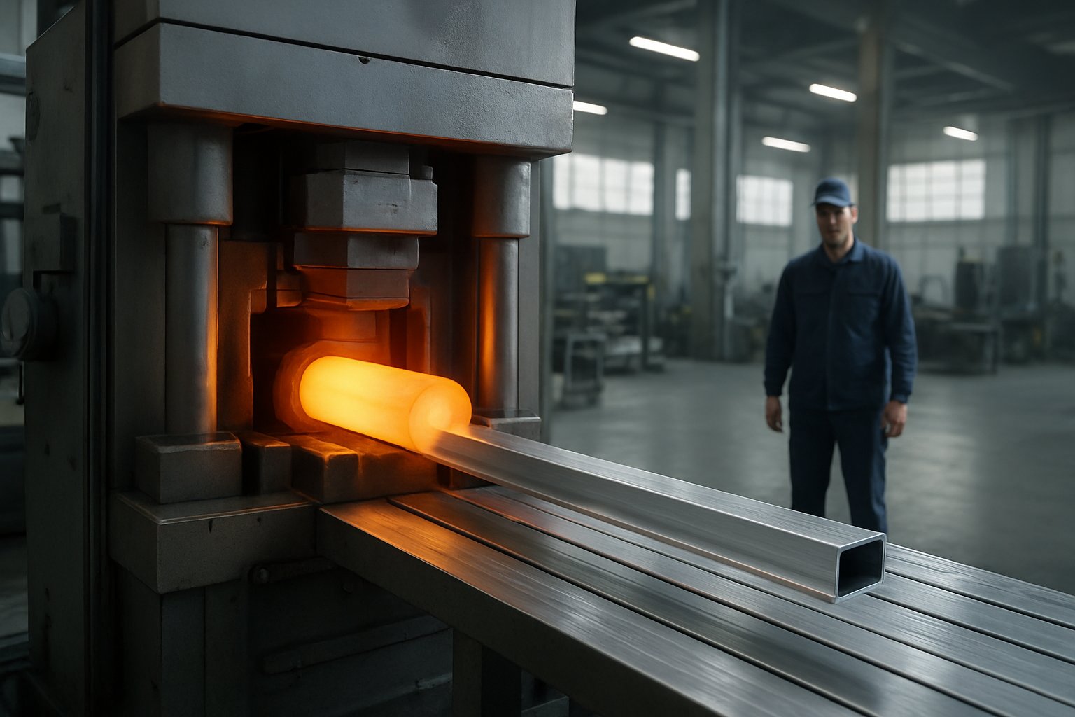 custom aluminium extrusion process from billet to finished profile