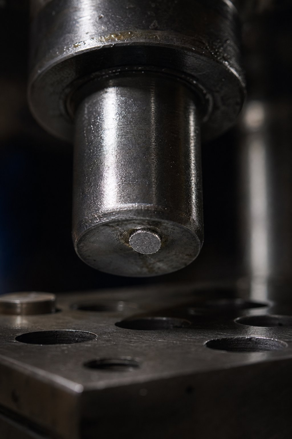 slug pulling condition where a cut bypass notch slug adheres to the punch face during retraction
