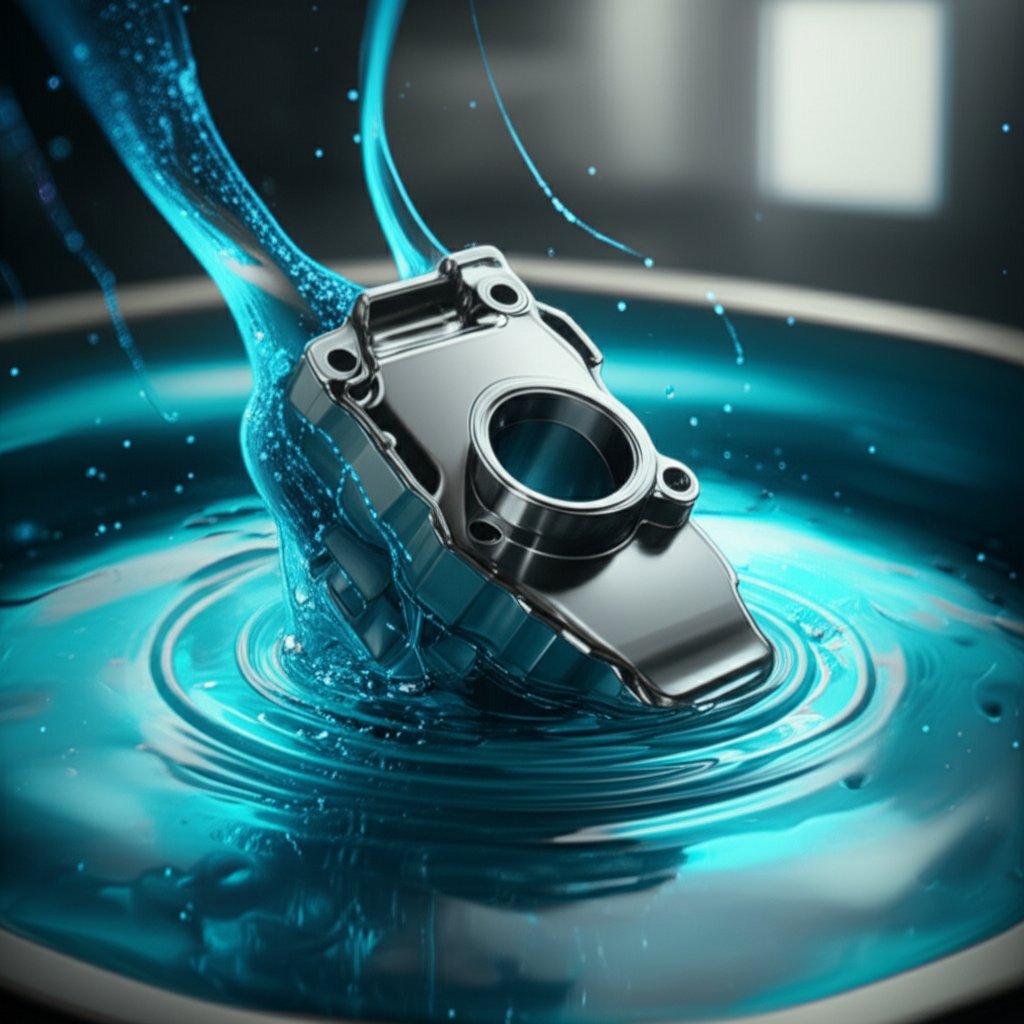 automotive component undergoing uniform electrophoresis coating for advanced surface protection