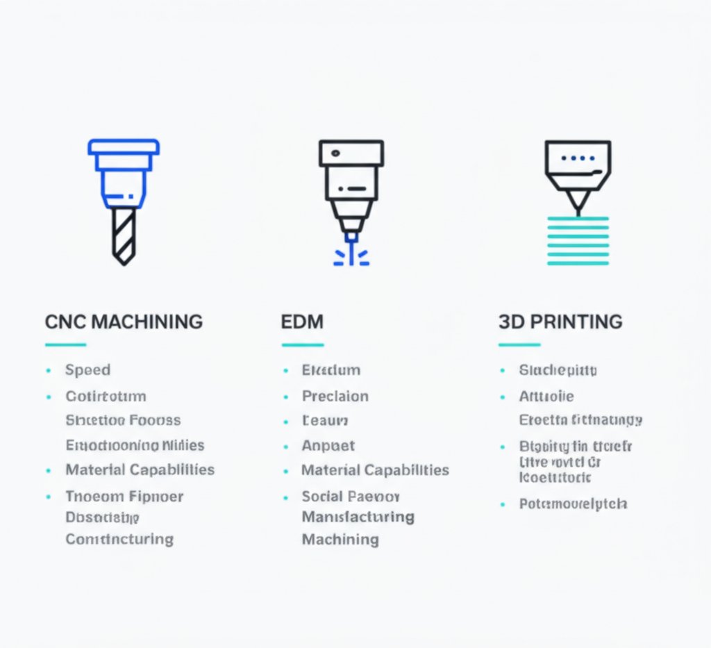 diagram of core technologies used in rapid tooling services