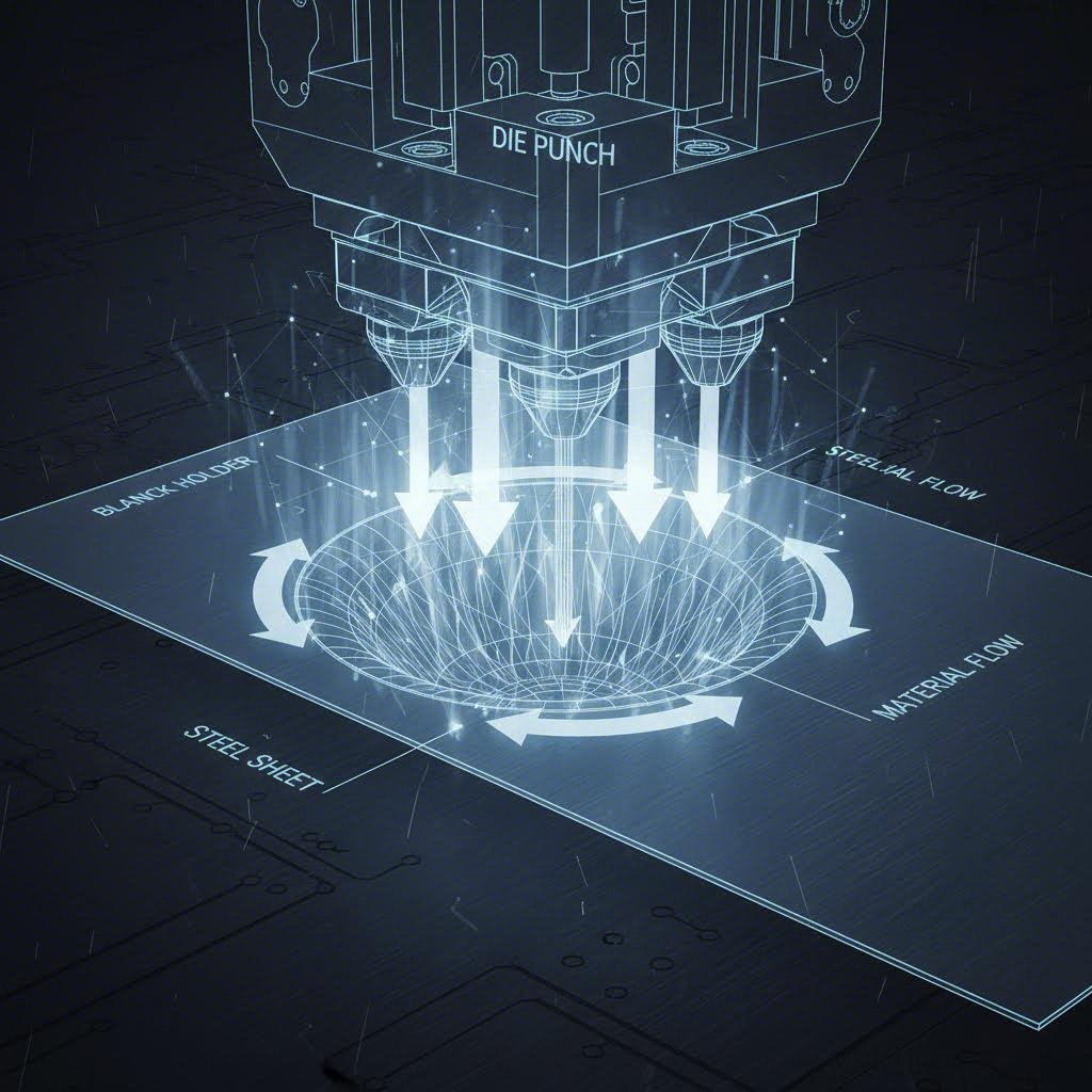 Cross section diagram of the automotive metal stamping process