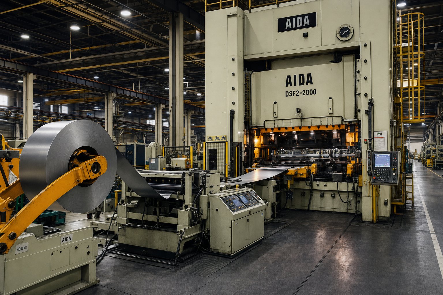 info-1-1 inside a progressive die stamping factory where coil fed metal transforms into precision parts through high speed multi station forming