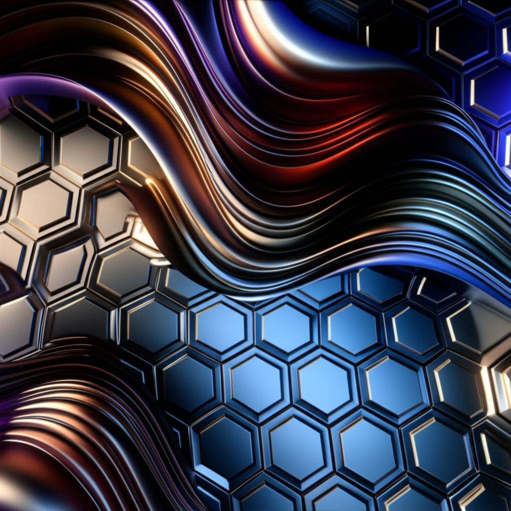 abstract representation of a metals surface structure being hardened by thermal treatment