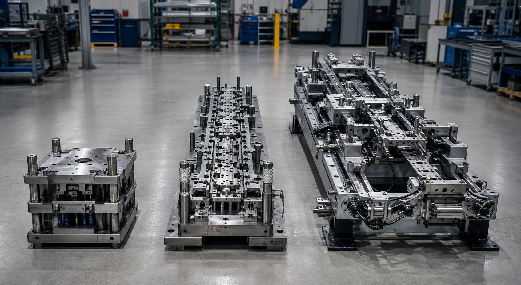 info-1-1 comparison of single station progressive and transfer die configurations used in metal stamping production